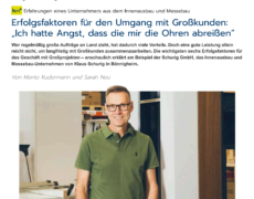 Großprojekte bringen Vorteile, aber auch Herausforderungen mit sich. Die Schurig GmbH im Portrait.