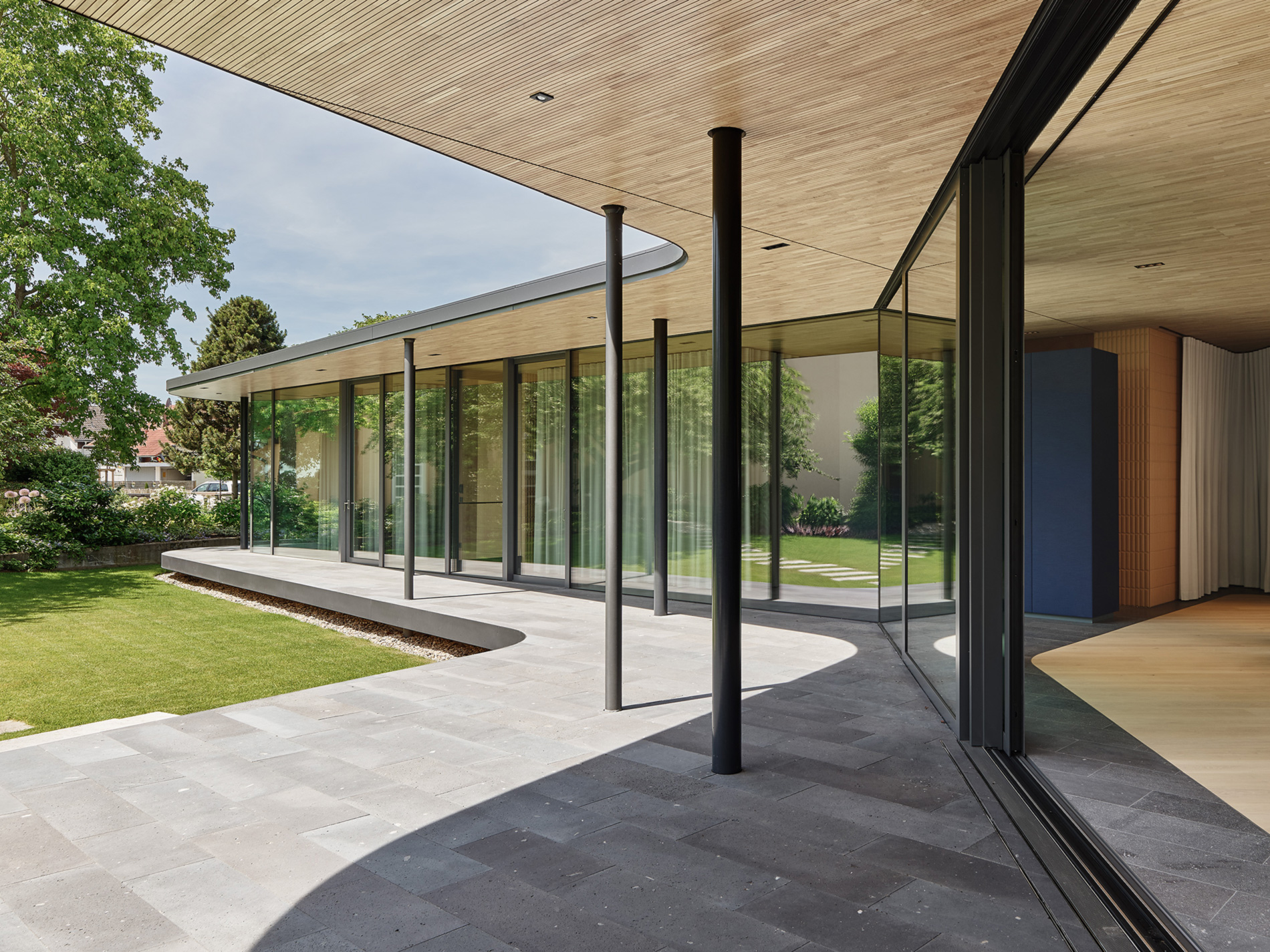 Gäste-Pavillon, Innenausbau der Schreinerei Schurig