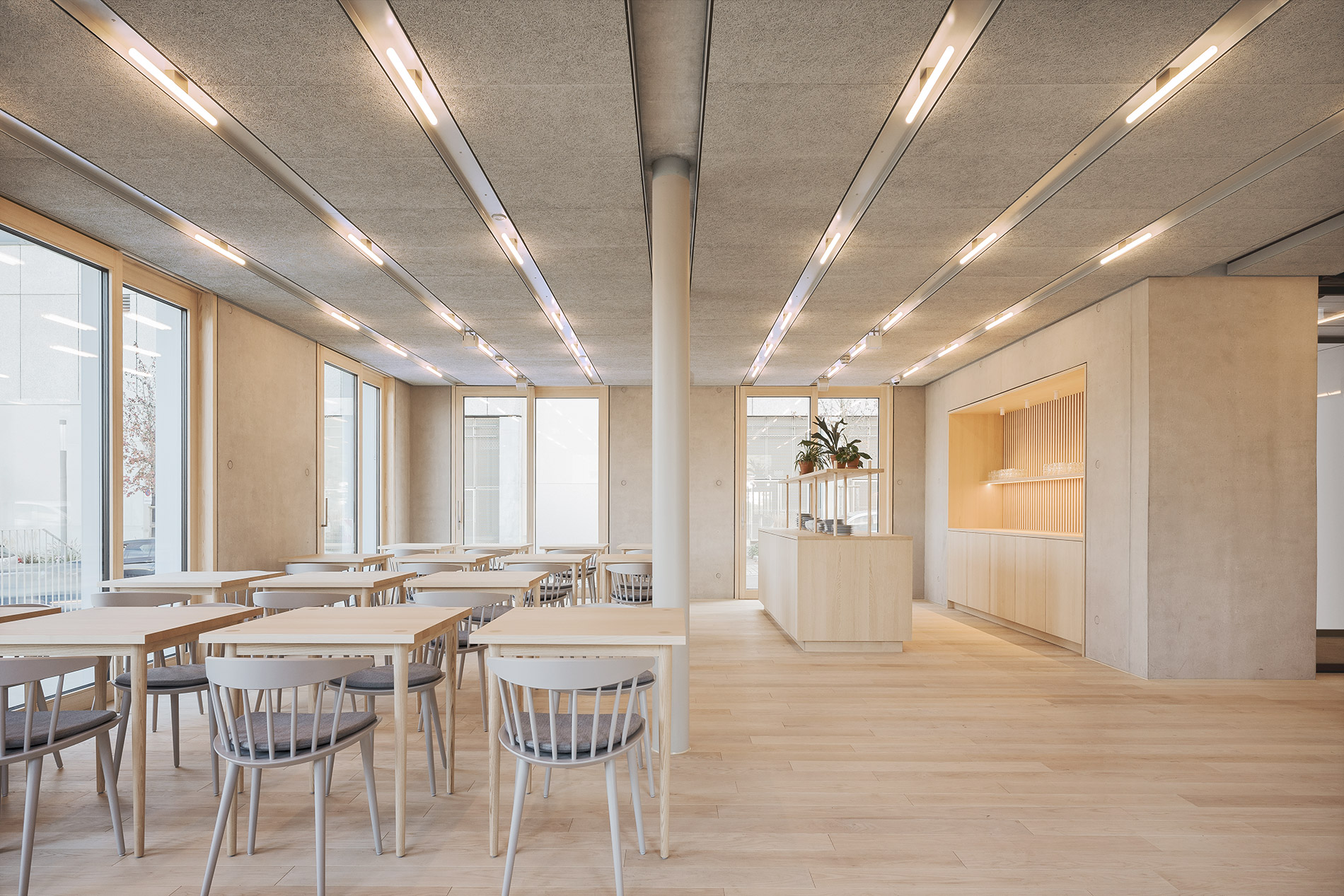 Hotel, Ludwigsburg 2019, Innenausbau der Schreinerei Schurig