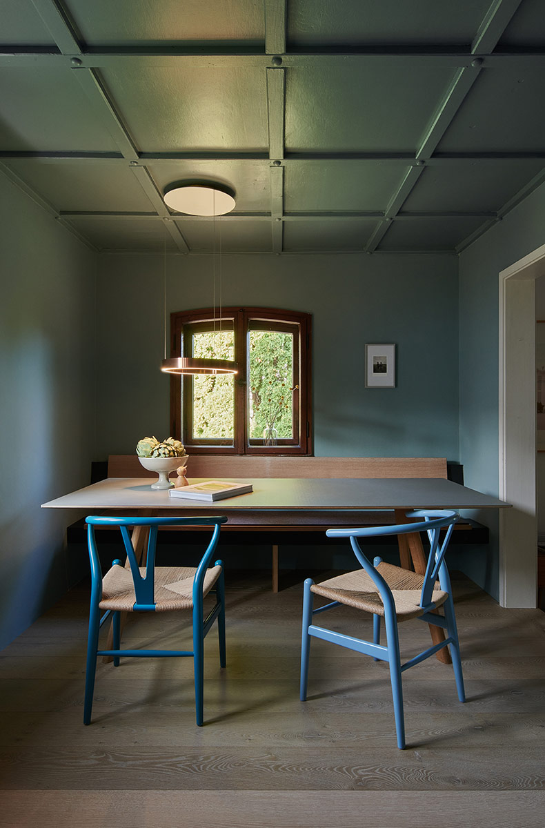 House in Munich, dining area, interior fit-out by Schurig