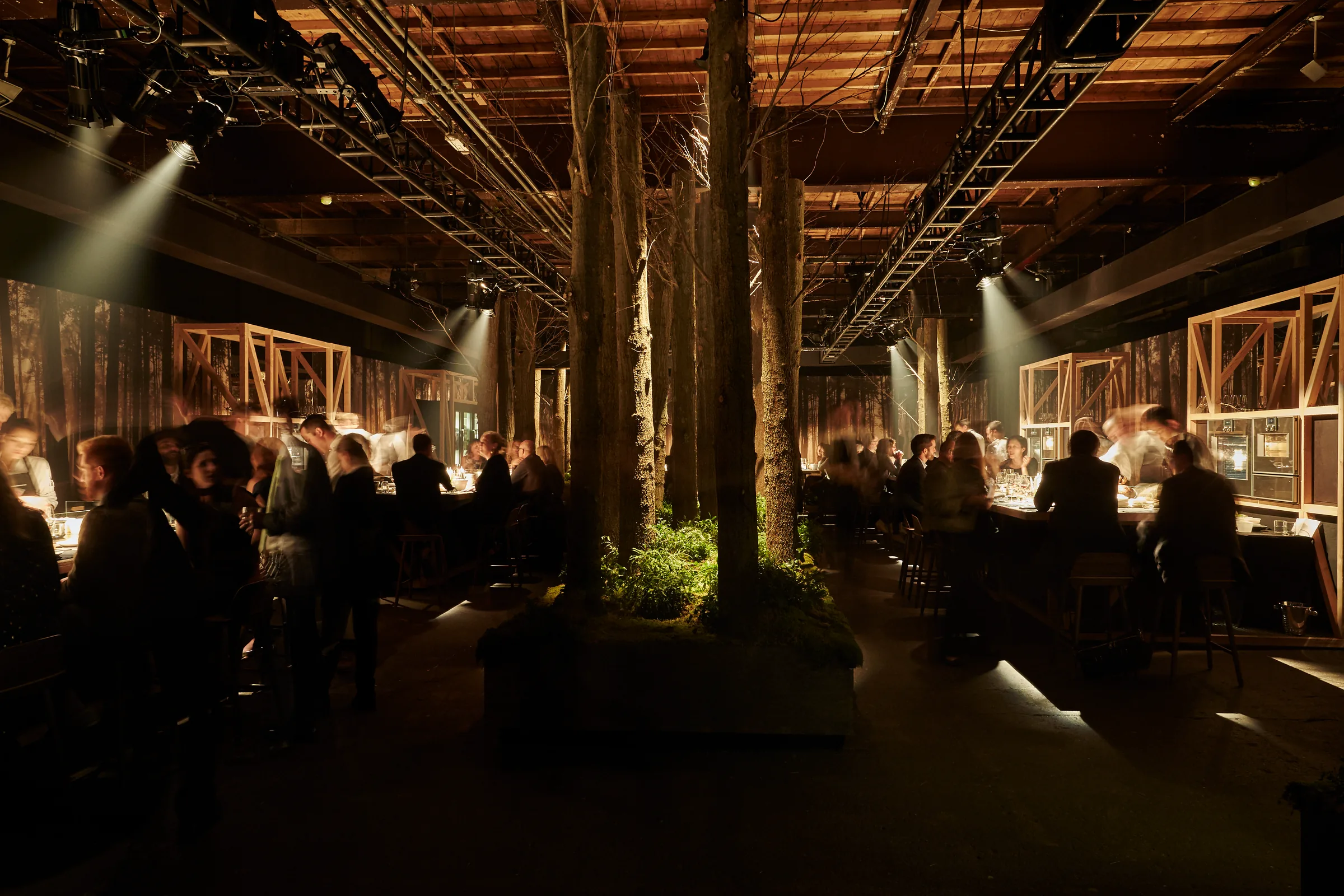 Pop-up-Restaurant, New York 2016, Innenausbau der Schreinerei Schurig