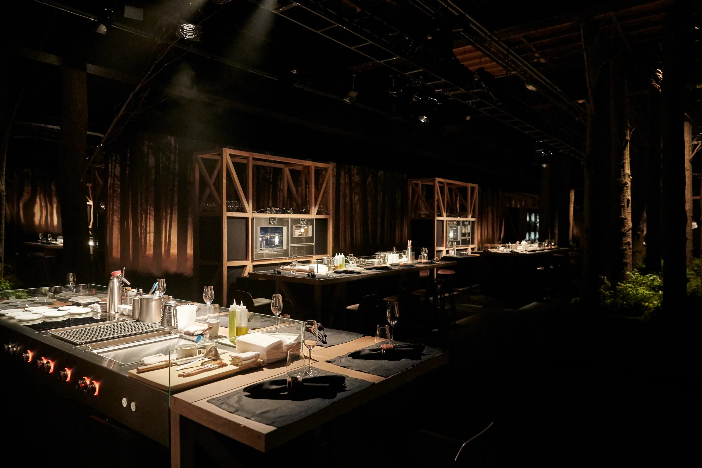 Pop-up-Restaurant, New York 2016, Innenausbau der Schreinerei Schurig