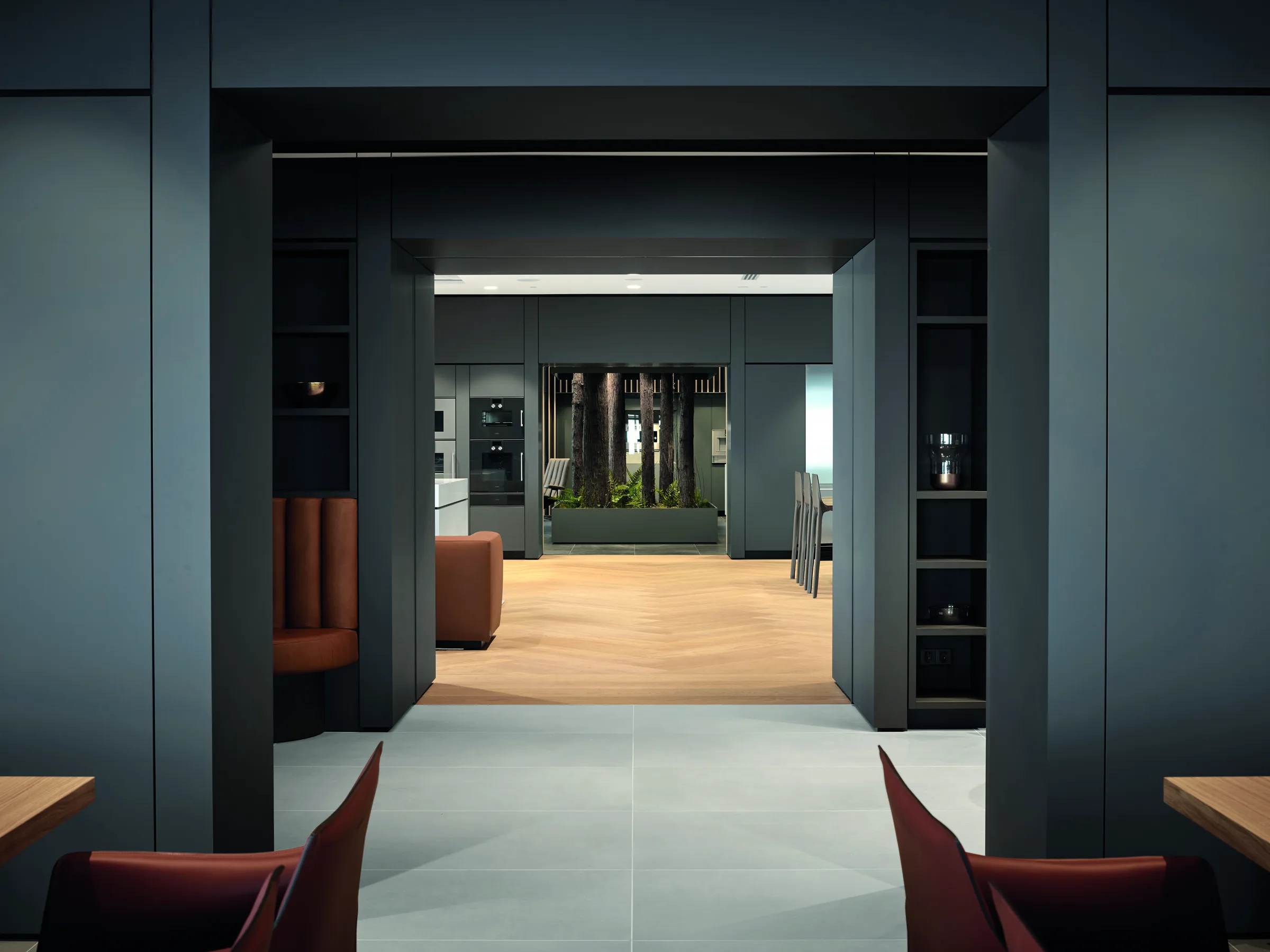 Showroom, Chengdu 2018, Innenausbau der Schreinerei Schurig